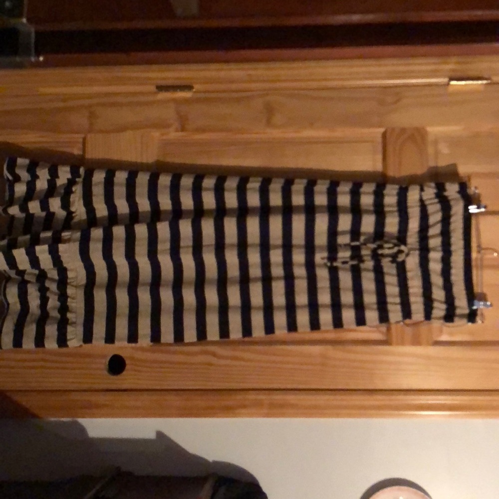 Tan/Navy Maxi Dress